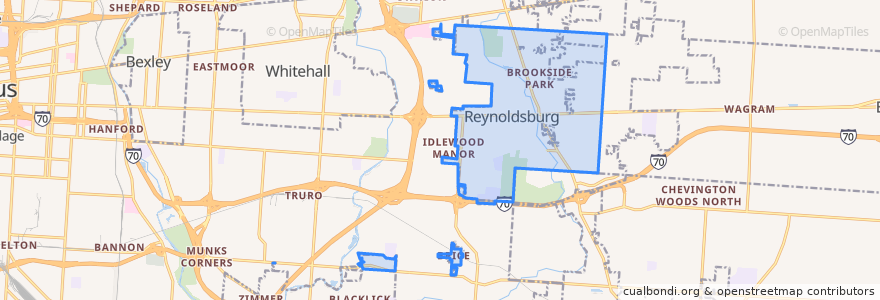 Mapa de ubicacion de Truro Township.