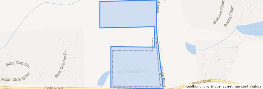 Mapa de ubicacion de Town of Knightdale.