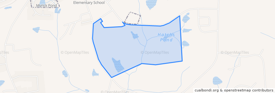 Mapa de ubicacion de Town of Knightdale.