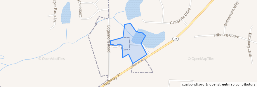 Mapa de ubicacion de Town of Wendell.