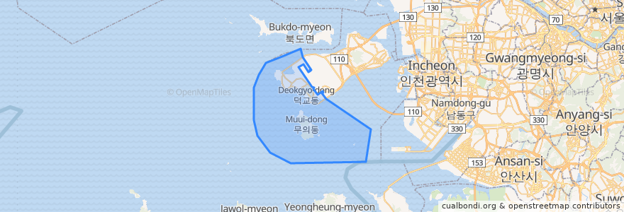 Mapa de ubicacion de Yongyu-dong.