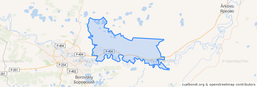 Mapa de ubicacion de Каскаринское сельское поселение.