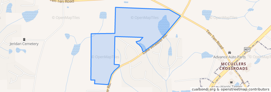 Mapa de ubicacion de Town of Fuquay-Varina.