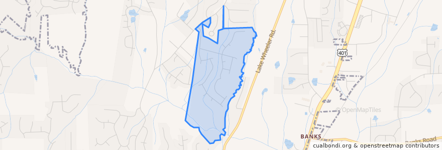 Mapa de ubicacion de Town of Fuquay-Varina.