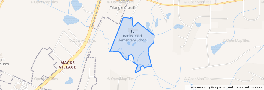 Mapa de ubicacion de Town of Fuquay-Varina.