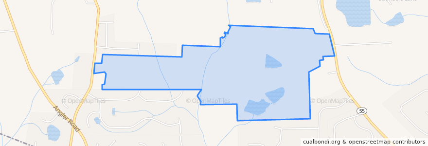 Mapa de ubicacion de Town of Fuquay-Varina.