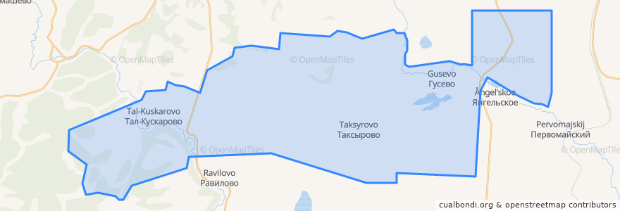 Mapa de ubicacion de Гусевский сельсовет.