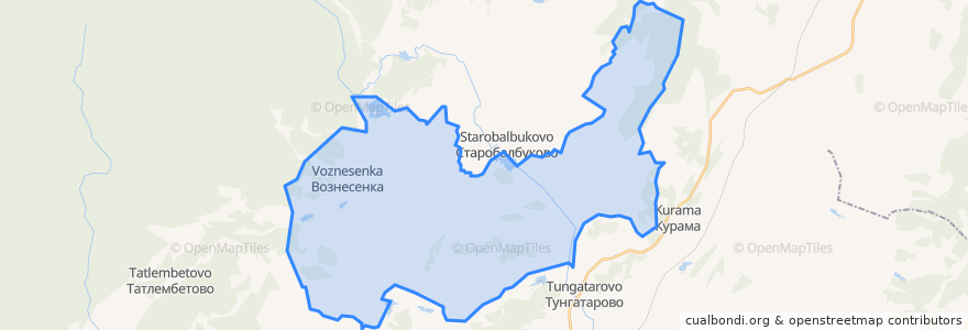 Mapa de ubicacion de Поляковский сельсовет.