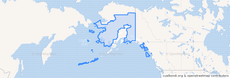 Mapa de ubicacion de Unorganized Borough.