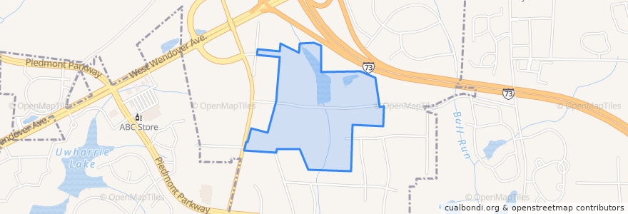 Mapa de ubicacion de City of Greensboro.