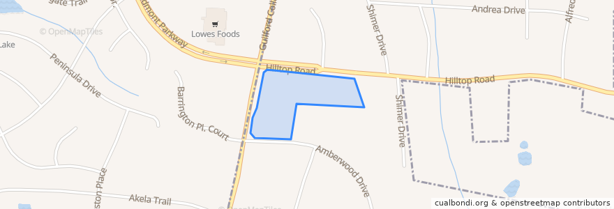 Mapa de ubicacion de City of Greensboro.