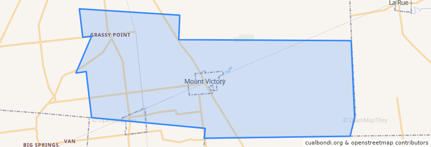 Mapa de ubicacion de Hale Township.