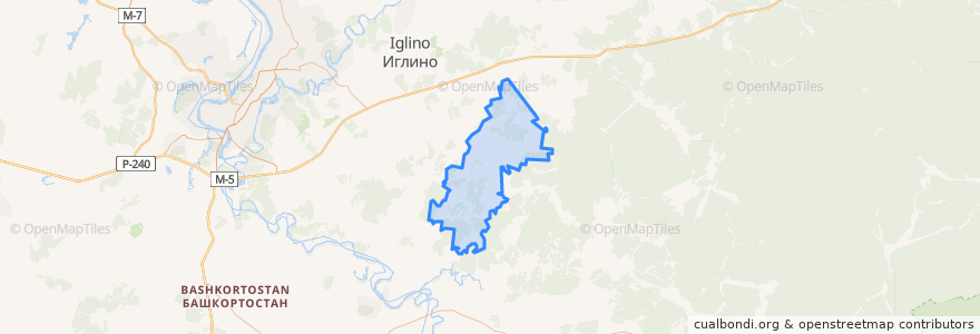 Mapa de ubicacion de Кальтовский сельсовет.