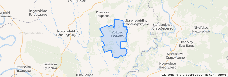 Mapa de ubicacion de Волковский сельсовет.