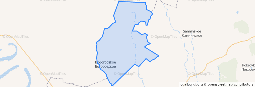 Mapa de ubicacion de Богородский сельсовет.