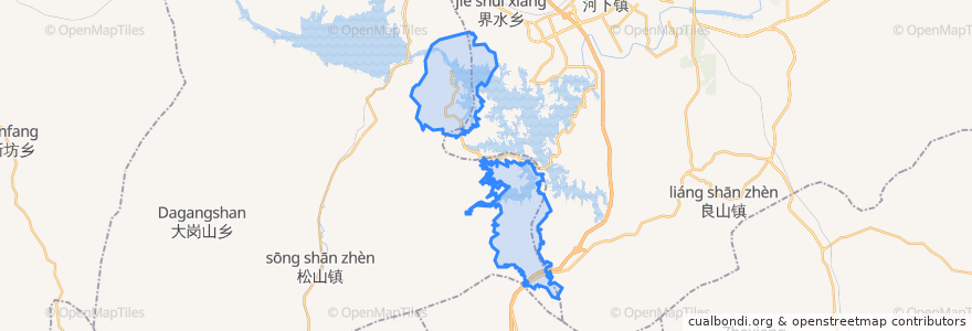 Mapa de ubicacion de 东坑林场.