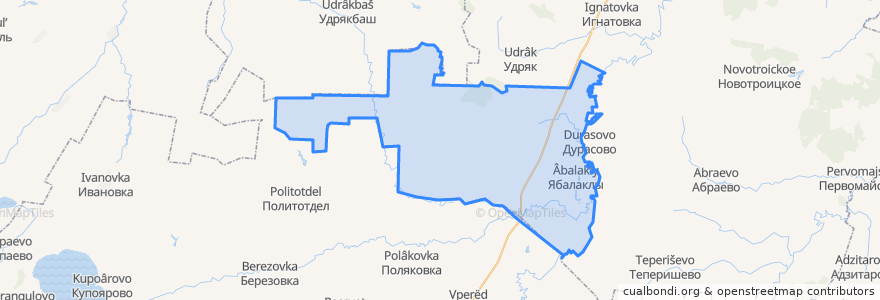 Mapa de ubicacion de Шингак-Кульский сельсовет.