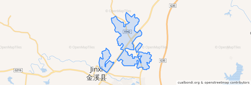 Mapa de ubicacion de 金溪工业园区.