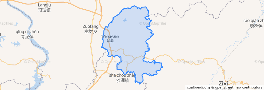 Mapa de ubicacion de 高田乡.