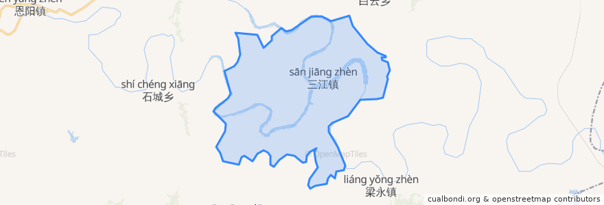 Mapa de ubicacion de 三江.