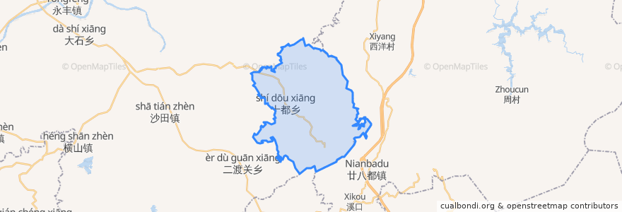 Mapa de ubicacion de Songfeng.