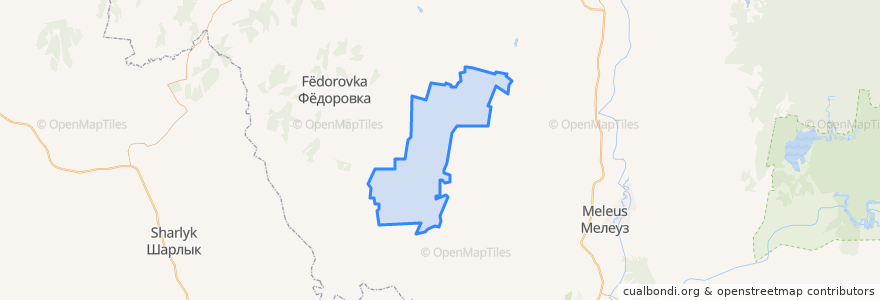 Mapa de ubicacion de Бала-Четырманский сельсовет.