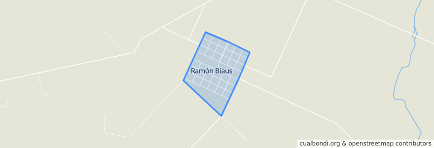 Mapa de ubicacion de Ramón Biaus.