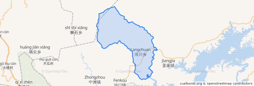 Mapa de ubicacion de 浪川乡.