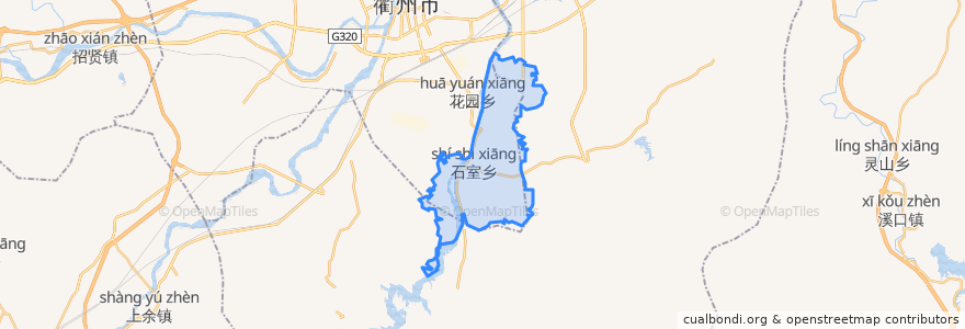 Mapa de ubicacion de 石室乡.