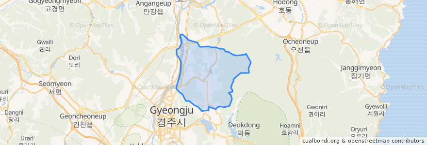 Mapa de ubicacion de Cheonbuk-myeon.