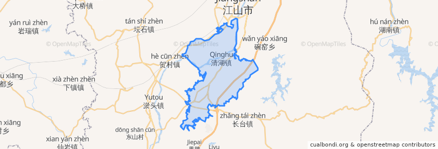 Mapa de ubicacion de 清湖街道.