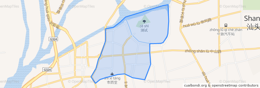 Mapa de ubicacion de 小公园街道.