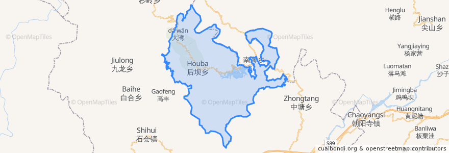 Mapa de ubicacion de 小南海镇.