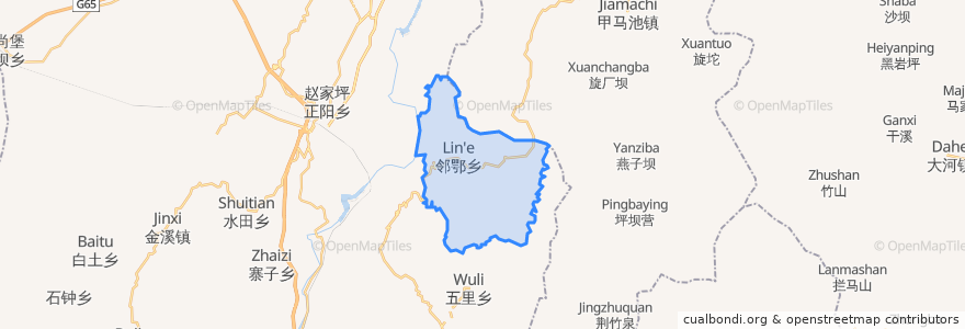 Mapa de ubicacion de 邻鄂镇.