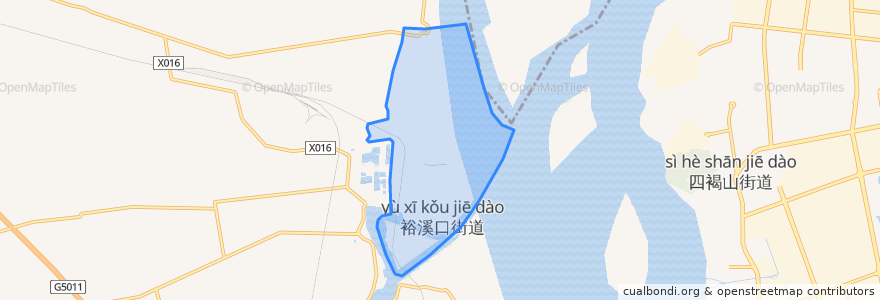 Mapa de ubicacion de 裕溪口街道.