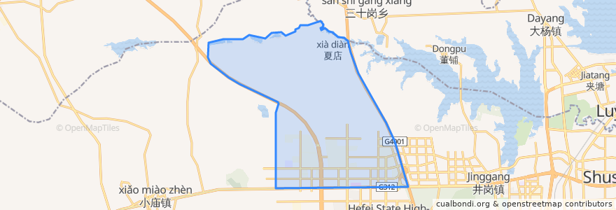 Mapa de ubicacion de 南岗镇.