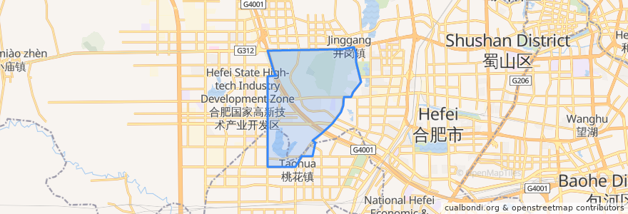 Mapa de ubicacion de 蜀麓社区.