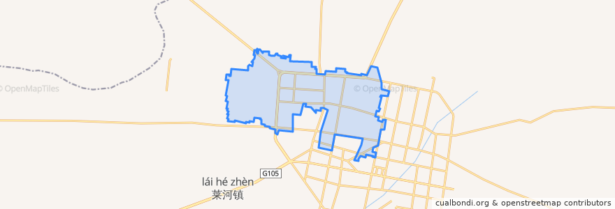 Mapa de ubicacion de 北城街道.