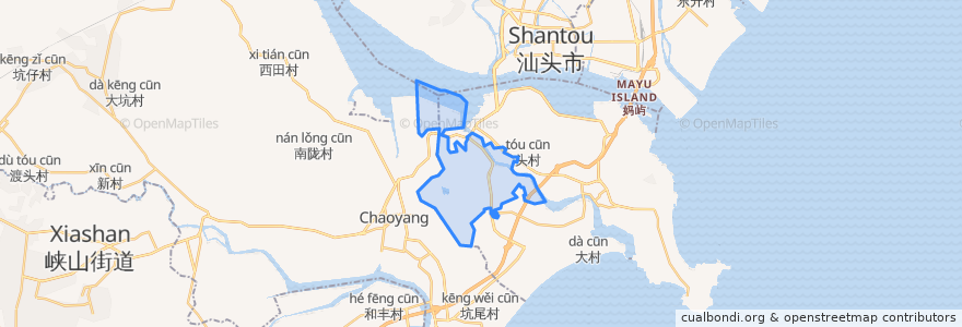 Mapa de ubicacion de 河浦街道.