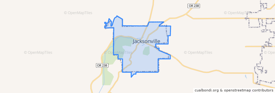 Mapa de ubicacion de Jacksonville.