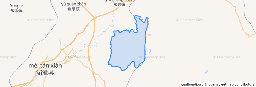 Mapa de ubicacion de 天城镇.