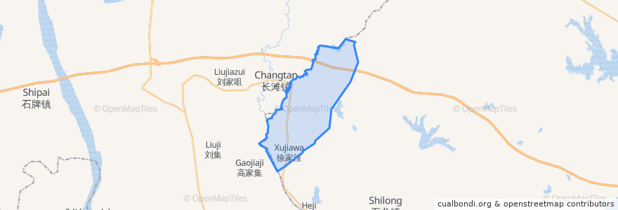 Mapa de ubicacion de 长滩办事处.