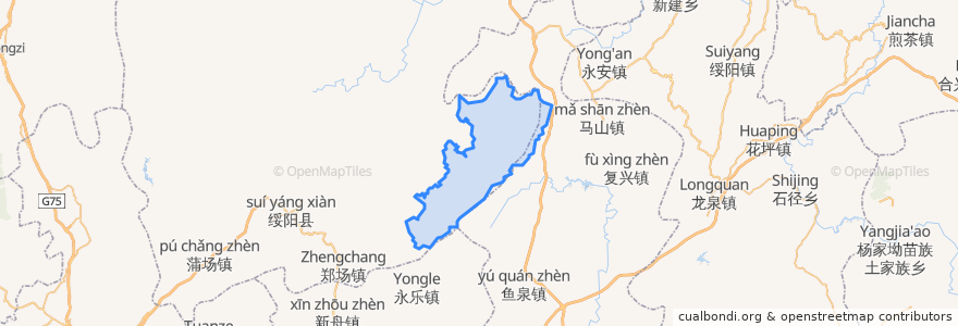 Mapa de ubicacion de 小关乡.