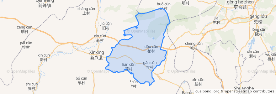 Mapa de ubicacion de Dongcheng.