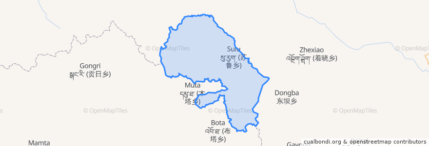 Mapa de ubicacion de 苏鲁乡.