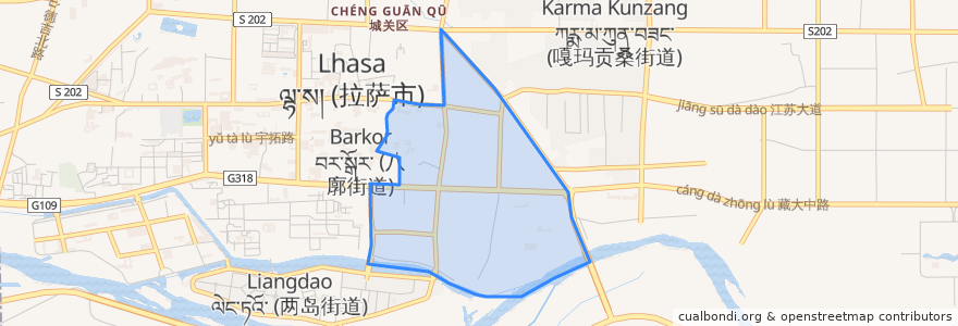 Mapa de ubicacion de 吉日街道.