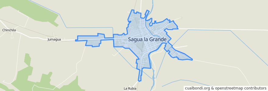 Mapa de ubicacion de Ciudad de Sagua la Grande.