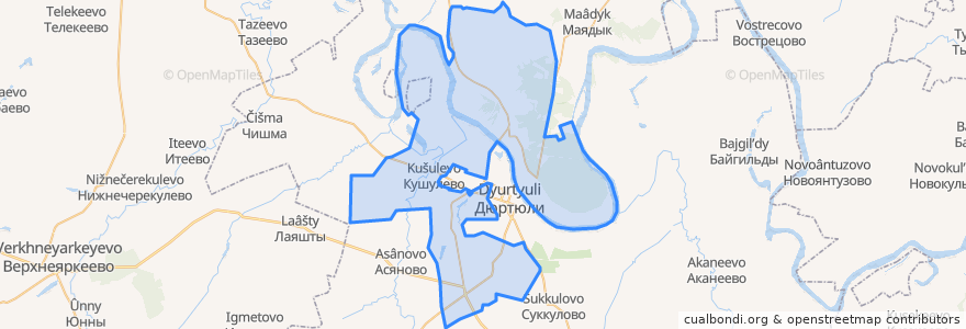 Mapa de ubicacion de Такарликовский сельсовет.