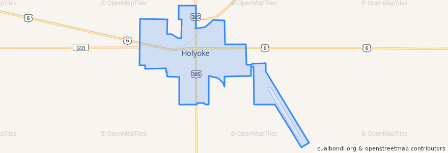 Mapa de ubicacion de Holyoke.