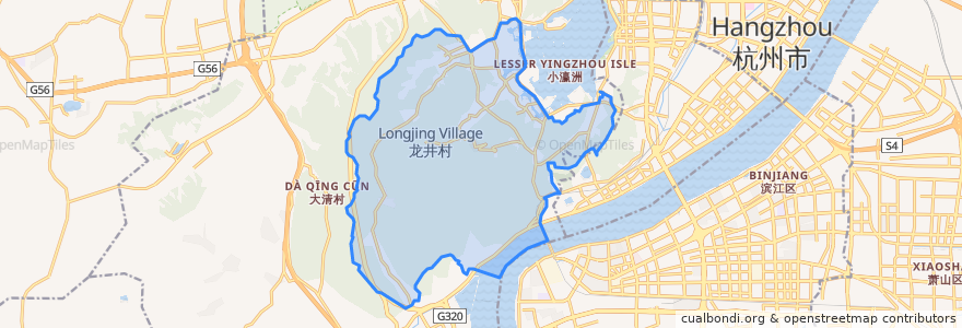 Mapa de ubicacion de 西湖街道.